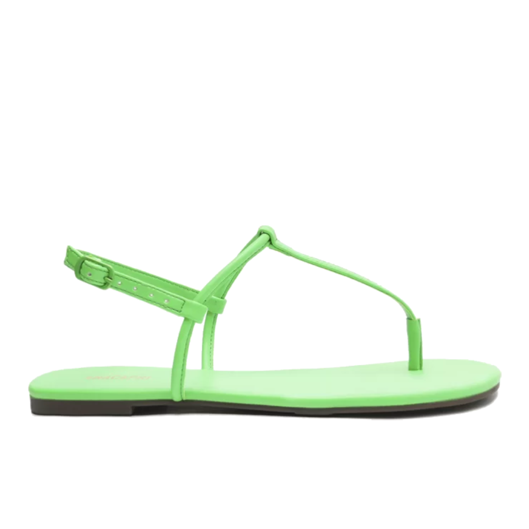 Rasteira Anacapri Verde Neon Slim