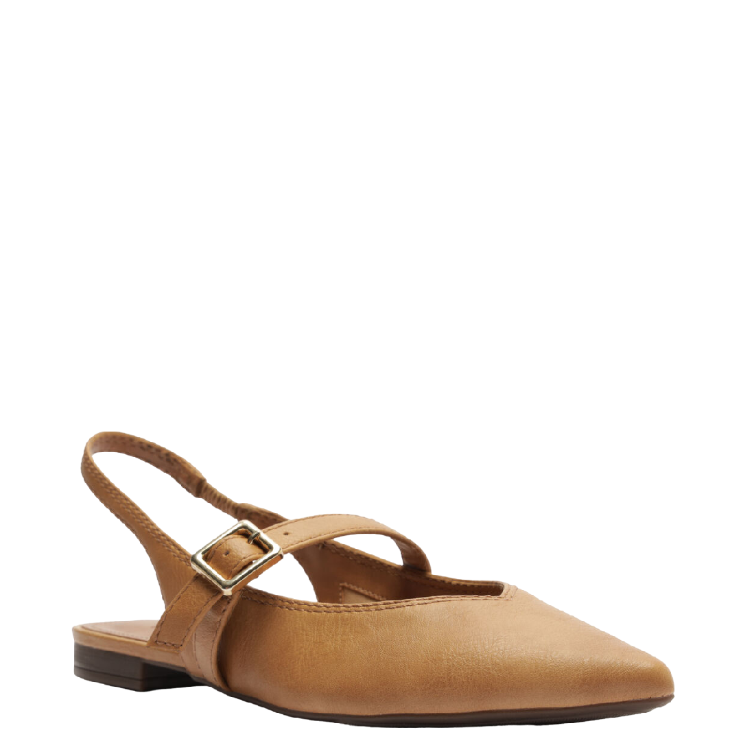 Sapatilha Slingback Anacapri Bico Fino Nude