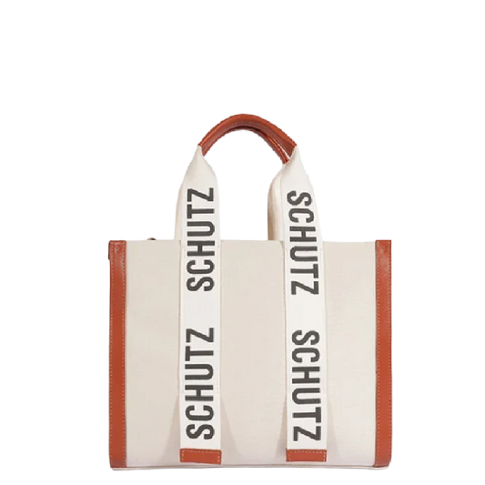 Bolsa Schutz Tote Lona Off White