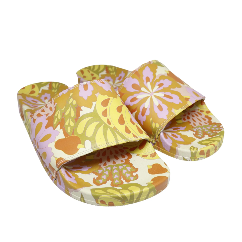 Chinelo Slide Farm Praiana Floral Lee