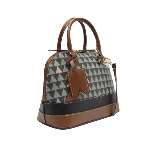 Bolsa Tote Tiracolo Grande Triangle Preta