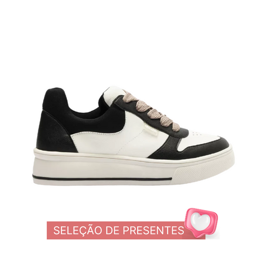 Tênis Anacapri Branco E Preto Atacador Skater