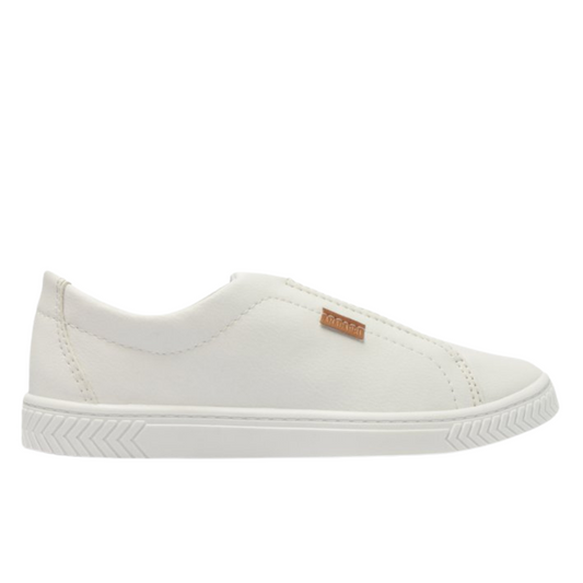 Tênis Anacapri Slip On Branco Elástico